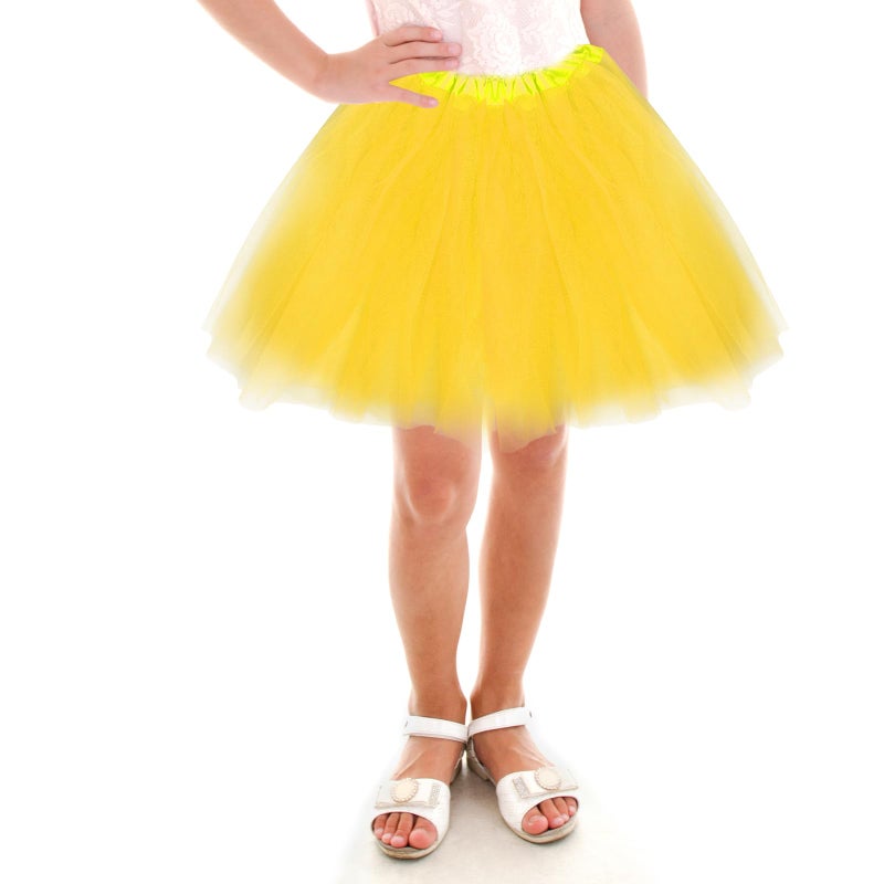 Fumwase 4 Pieces Chicken Animal Costume Chick Headband Bowtie Tail Tutus Set for Halloween Dress Up Cosplay Party (Yellow) - Image 5
